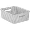 Curver 13L Rattan Storage Basket – Grey