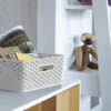 Curver 13L Rattan Storage Basket – Grey - Image 5