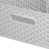 Curver 13L Rattan Storage Basket – Grey - Image 4