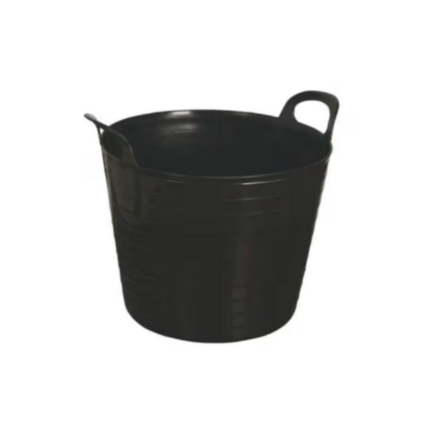 26L Flexible Garden Tub – Black Heavy Duty Flexi Bucket