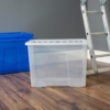 60L Clear Plastic Storage Box with Lid - Image 7