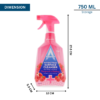 Astonish Antibacterial Surface Cleanser Spray 750ml - Pomegranate & Raspberry - Image 2