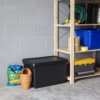 62L Black Recycled Plastic Storage Box with Lid - Image 7