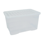 60L Clear Plastic Storage Box with Lid