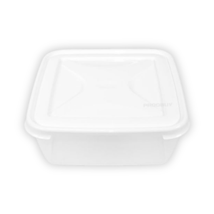 10L Square Plastic Cake Storage Box with Lid