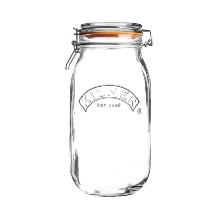 3L Airtight Glass Storage Jar with Clip Top Lid