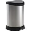 Curver 20L Metal Effect Pedal Bin