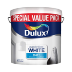 Dulux Matt Pure Brilliant White Wall & Ceiling Paint – 6L
