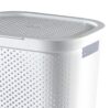 Curver Infinity Dots Laundry Hamper 60L – White Clothes Basket - Image 4