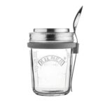 0.35L Breakfast Jar with Spoon & Lid