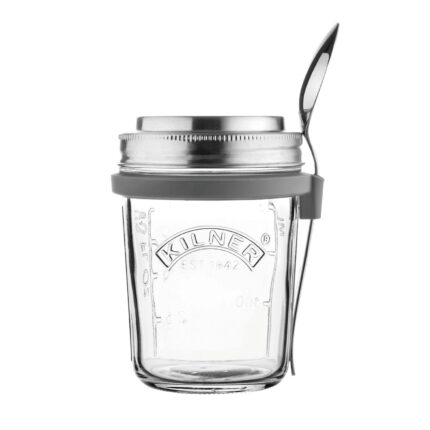 0.35L Breakfast Jar with Spoon & Lid