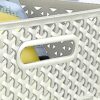Curver 13L Rattan Storage Basket – Vintage White - Image 4
