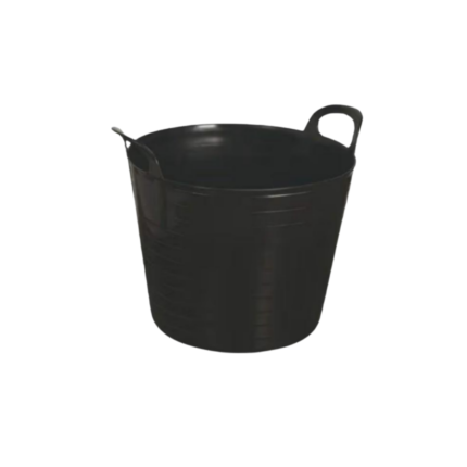 42L Flexible Garden Tub – Black Heavy Duty Flexi Bucket