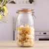 2L Airtight Glass Storage Jar with Clip Top Lid - Image 6