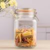 1.5L Airtight Glass Storage Jar with Clip Top Lid - Image 4