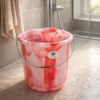 7L Plastic Bucket with Double color Lid and Handle - Image 3