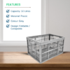 32L Foldable Plastic Storage Crate - Image 3