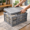 32L Foldable Plastic Storage Crate - Image 7