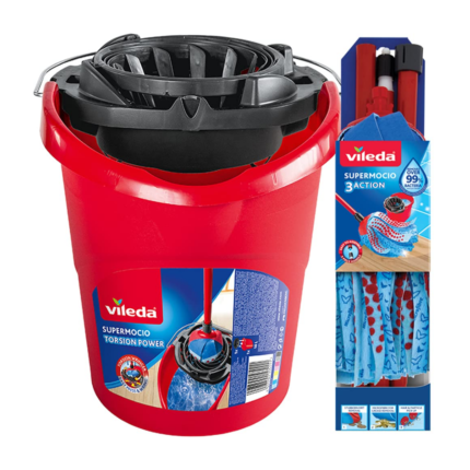 Vileda Torsion Power Mop Bucket with Wringer