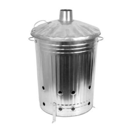 90L Galvanised Garden Incinerator Bin