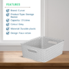 Curver 13L Rattan Storage Basket – Grey - Image 3