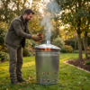 90L Galvanised Garden Incinerator Bin - Image 6