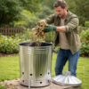 90L Galvanised Garden Incinerator Bin - Image 4