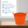 26L Flexible Garden Tub – Orange Heavy Duty Flexi Bucket - Image 3