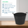42L Flexible Garden Tub – Black Heavy Duty Flexi Bucket - Image 3