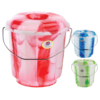 7L Plastic Bucket with Double color Lid and Handle