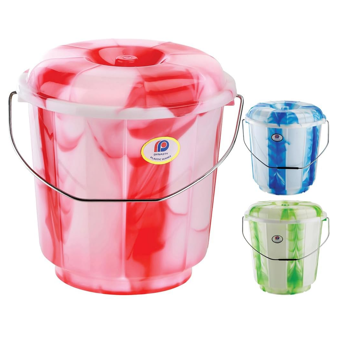 js-batth-ltd - 2026-03-23T111707.901 7L Plastic Bucket with Double color Lid and Handle - Image 1