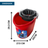 Vileda Torsion Power Mop Bucket with Wringer - Image 2