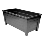 55cm Rectangular Black Grosvenor Trough Planter