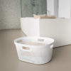 Curver Infinity Laundry Basket 40L – White Clothes Basket - Image 4