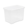 80L Clear Plastic Storage Box with Lid